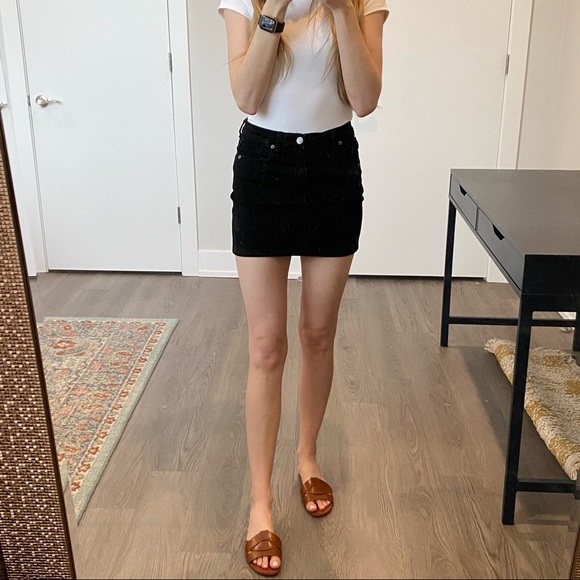 Free People Dresses & Skirts - We the Free Black Denim Skirt